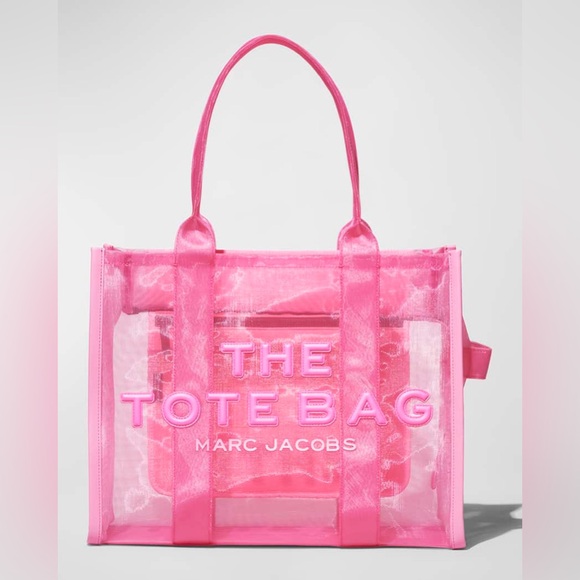 Marc Jacobs Handbags - Authentic Marc Jacob’s Candy Pink Mesh Large Tote w/Dust Bag